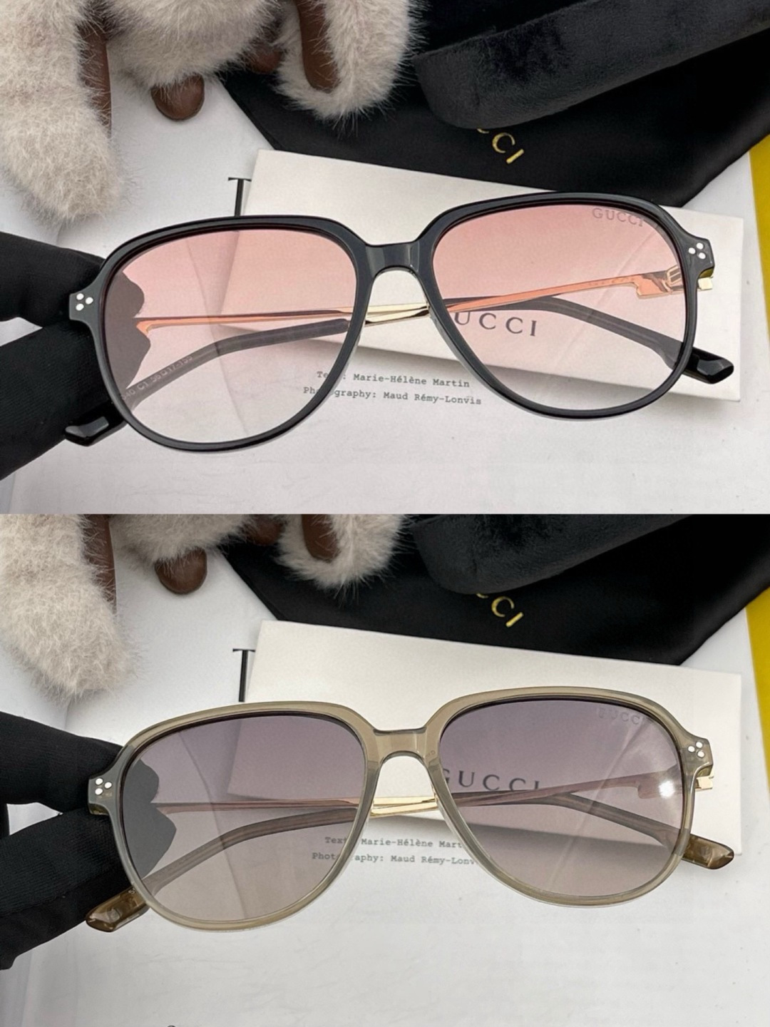 🔺 【GUCCI】2025开春新款 潮流爆款 时尚方框偏光太阳镜 高品质 佩戴舒适 网红潮款墨镜 女士高