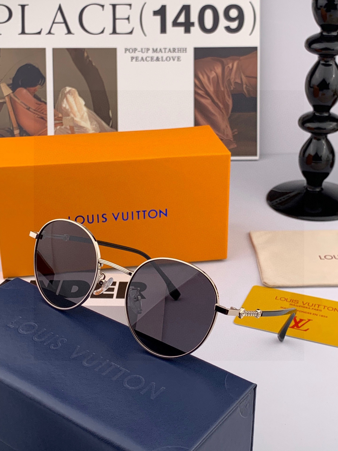 Lv 。 高品质男女款墨镜 👍 进口宝丽来偏光镜片 。蛤蟆镜 开车钓鱼都可 。百搭显瘦墨镜韩版男士飞行员