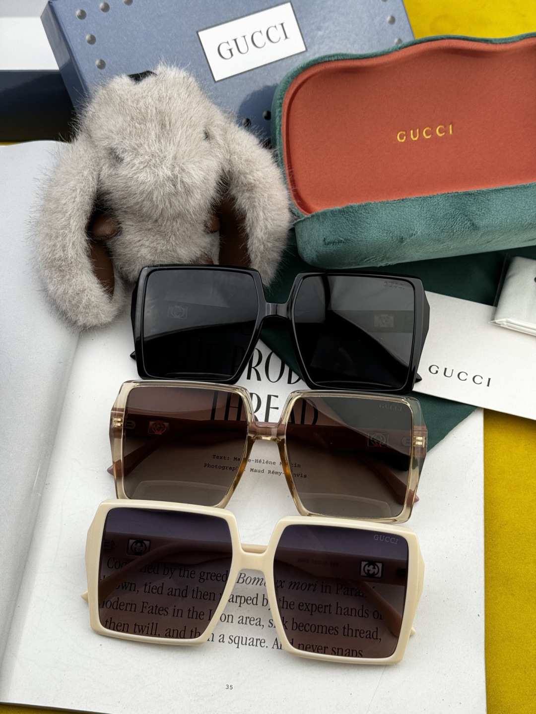 2025新款！新款出货！女士高清加厚偏光太阳镜🕶️ 🎉💍新款GUCCI偏光太阳镜[得意]开车驾驶镜时尚墨