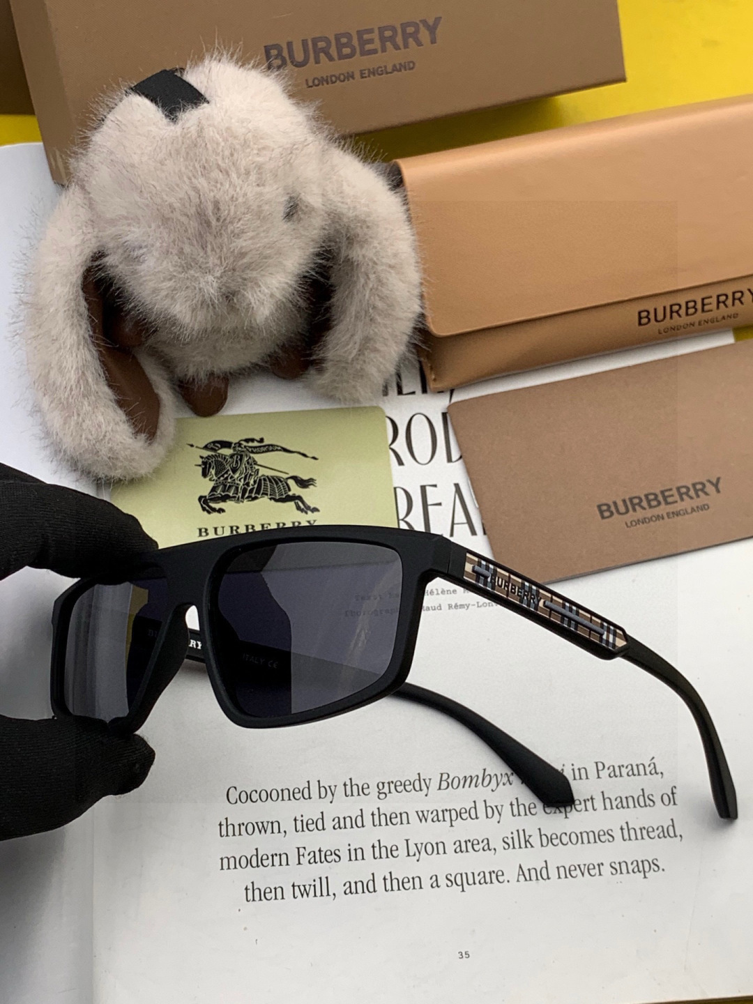 【偏光系列太阳镜】🎈原版出货 巴宝莉网红超爆款💙经典奢华全球风[强][酷][亲亲] 时尚方框太阳镜[得意