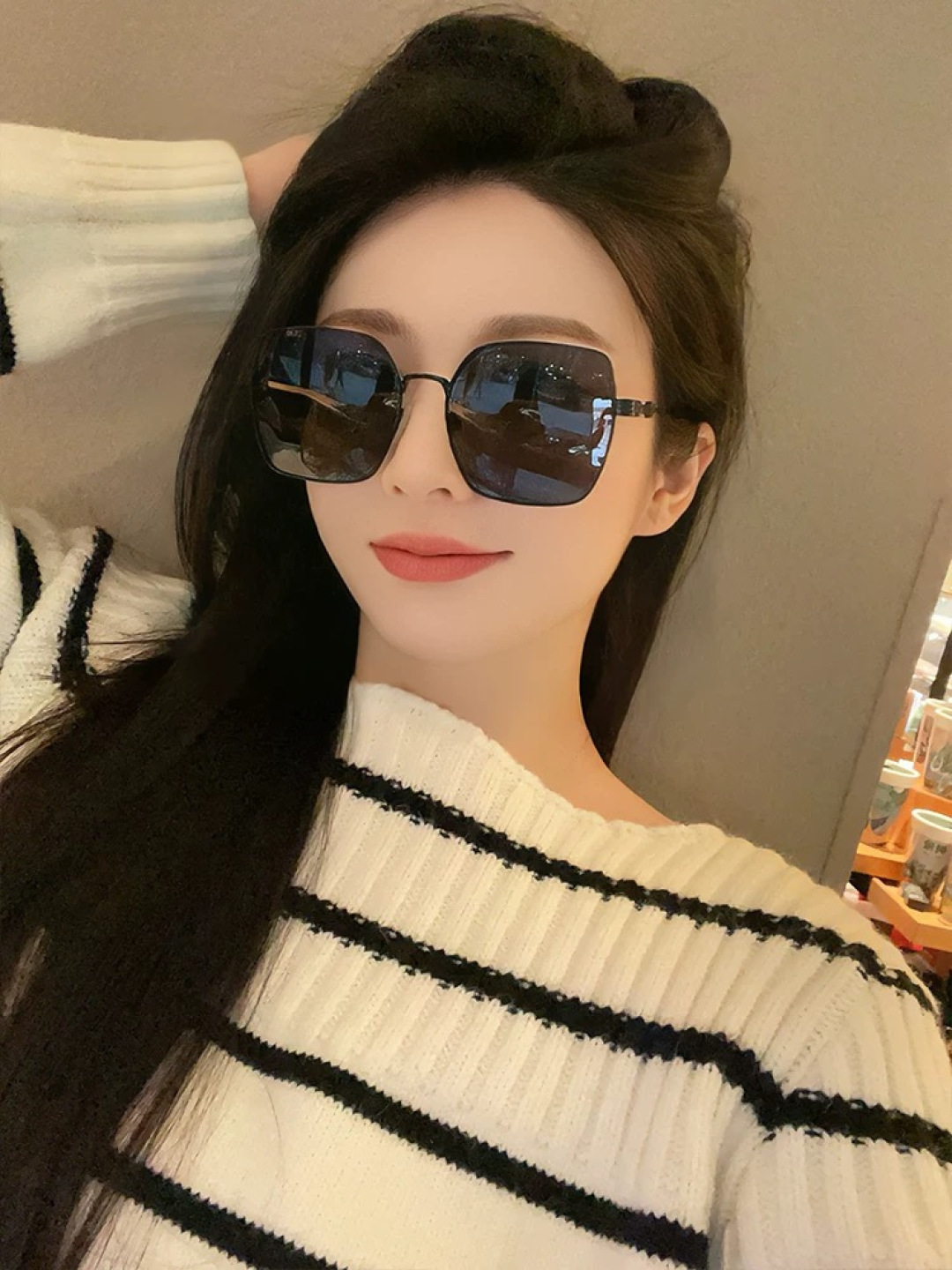 🔺 【GUCCI】2025开春新款 潮流爆款 时尚方框偏光太阳镜 高品质 佩戴舒适 网红潮款墨镜 女士高