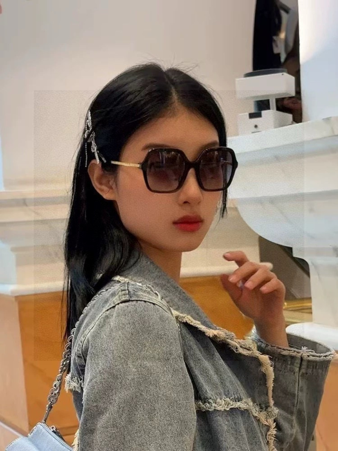 🔺 【GUCCI-偏光太阳镜】2025开春新款 潮流爆款 时尚圆框偏光太阳镜 高品质 佩戴舒适 网红潮款