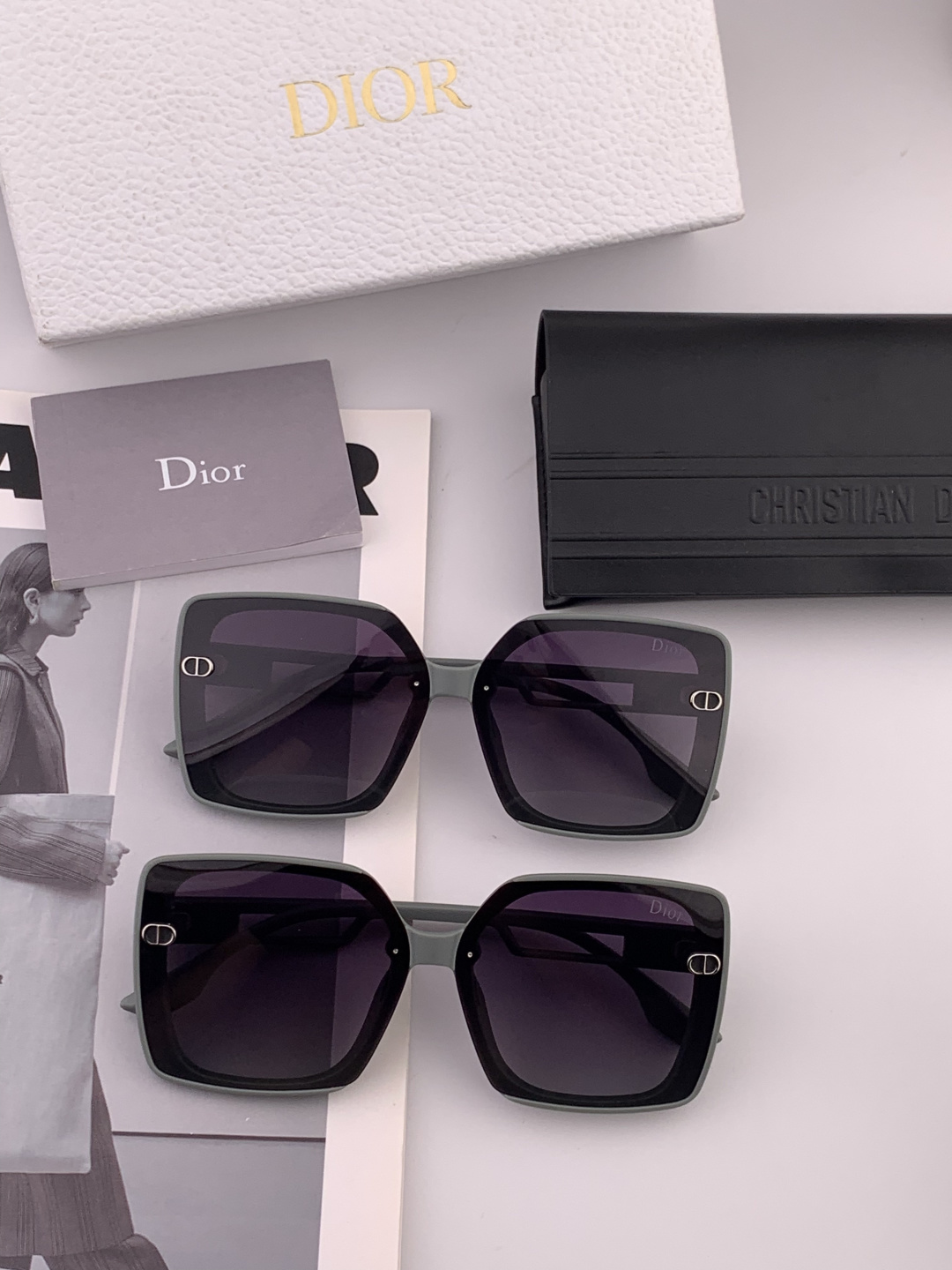 🔺 【DIOR-迪奥】2025开春新款 潮流爆款 时尚方框偏光太阳镜 高品质 佩戴舒适 网红潮款墨镜 女