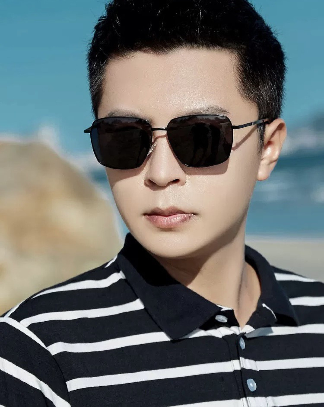 LV 。 高品质男女款墨镜 👍 进口宝丽来偏光镜片 。蛤蟆镜 开车钓鱼都可 。百搭显瘦墨镜韩版男士飞行员