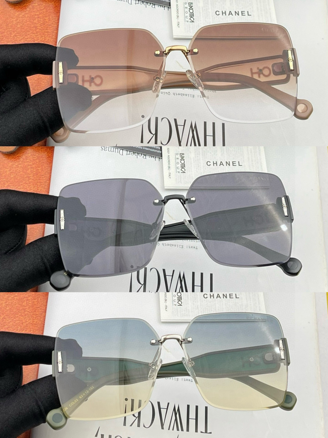 🔺 【香奈儿】开春新款 潮流爆款 时尚方框偏光太阳镜 高品质 佩戴舒适 网红潮款墨镜 女士高清加厚偏光太