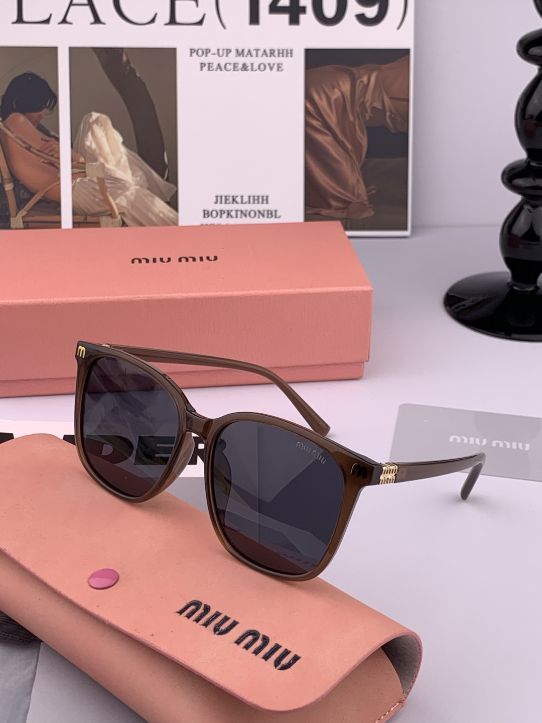 MIUMIU/缪缪🖇🖇🌟闪耀新款璀璨登台 ❤❤太阳镜潮品 精致个性设计简约时尚 专柜品质值得拥有 绝对潮