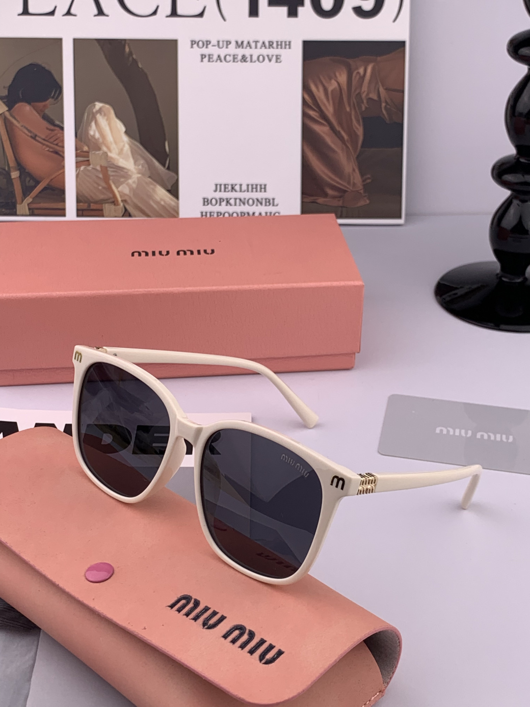 MIUMIU/缪缪🖇🖇🌟闪耀新款璀璨登台 ❤❤太阳镜潮品 精致个性设计简约时尚 专柜品质值得拥有 绝对潮