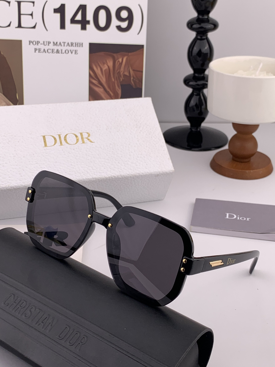 TR版本-偏光【独家大牌太阳镜无滤镜‼实拍上架 Dior官网最新发布新款太阳镜🕶，注意⚠我们是高清镜片，