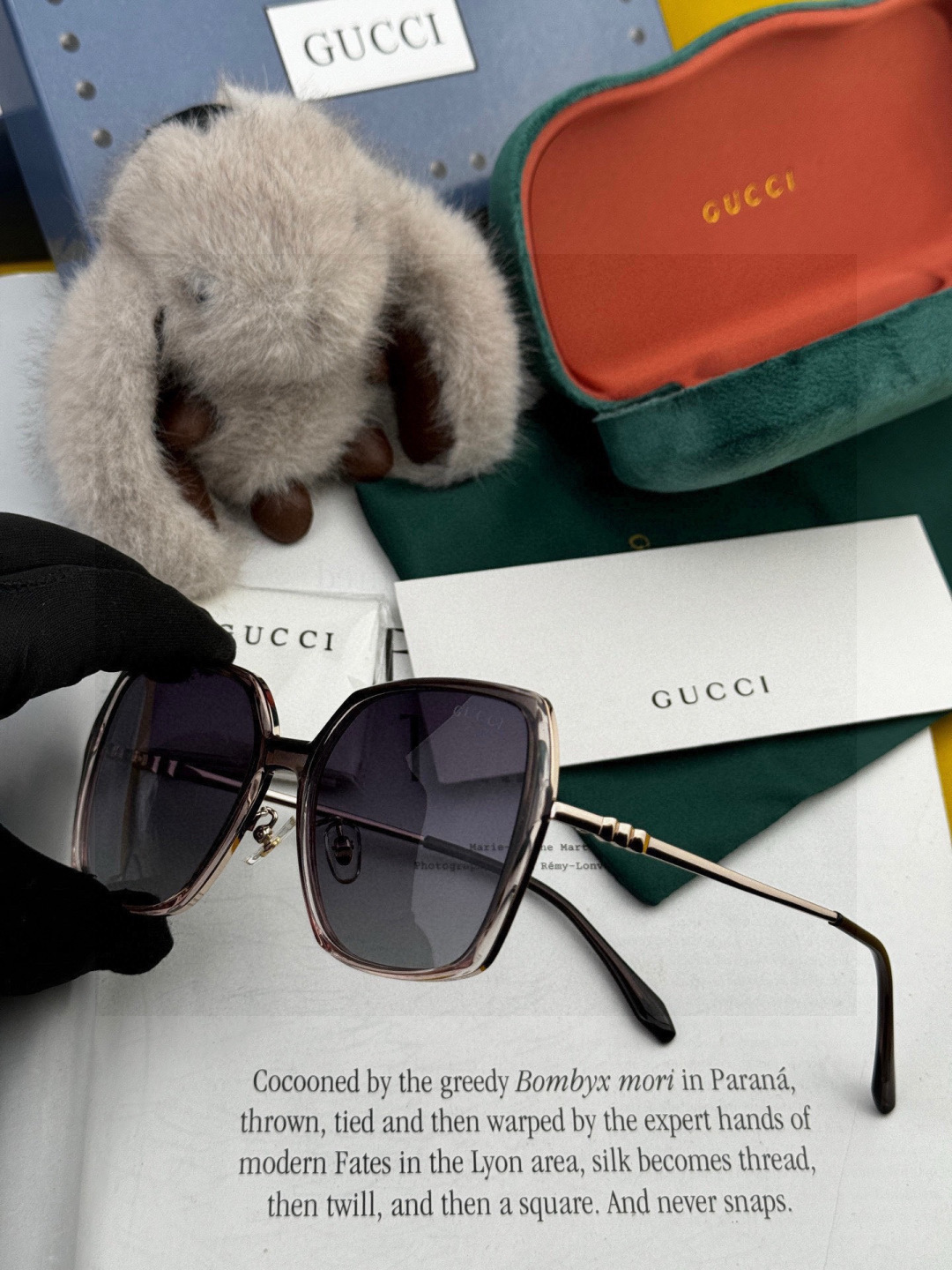 🔺 【GUCCI-偏光太阳镜】开春新款 潮流爆款 时尚圆框偏光太阳镜 高品质 佩戴舒适 网红潮款墨镜 女