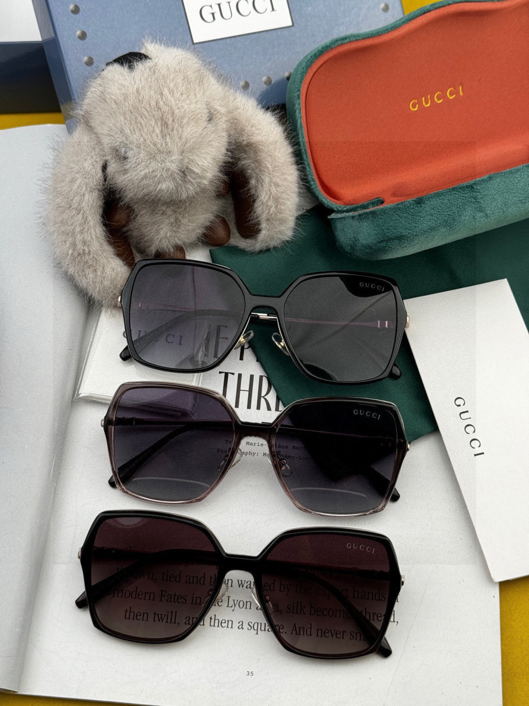 🔺 【GUCCI-偏光太阳镜】开春新款 潮流爆款 时尚圆框偏光太阳镜 高品质 佩戴舒适 网红潮款墨镜 女