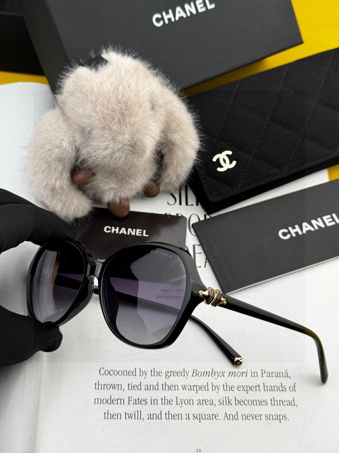 【CHANEL】香奈儿 新款潮流爆款 时尚方框太阳镜 佩戴舒适 网红潮款墨镜 女士高清加厚偏光太阳镜🕶️