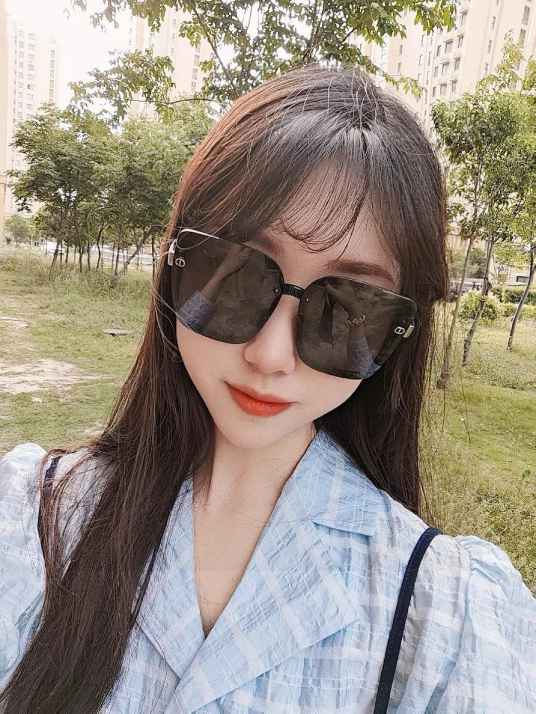 🔺 【DIOR-迪奥】开春新款 潮流爆款 时尚方框偏光太阳镜 高品质 佩戴舒适 网红潮款墨镜 型号：D1