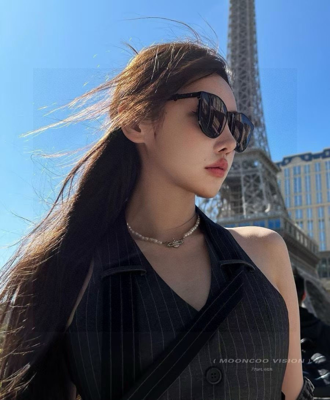 【CHANEL】香奈儿 新款潮流爆款 时尚方框太阳镜 佩戴舒适 网红潮款墨镜 女士高清加厚偏光太阳镜🕶️