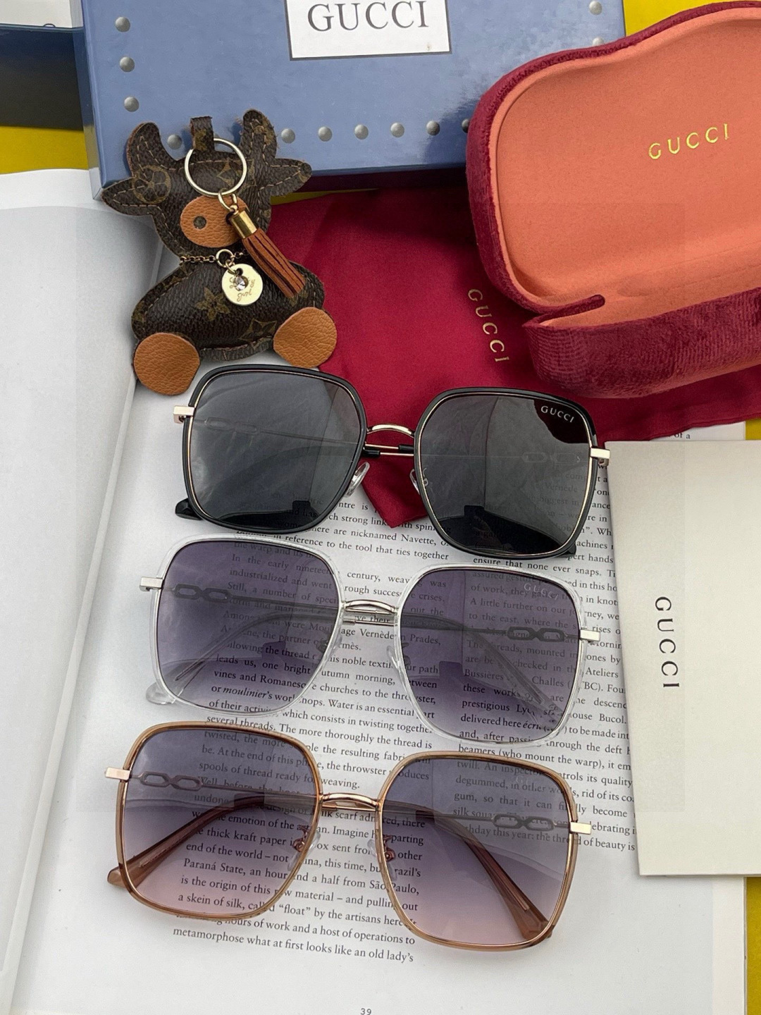 【偏光系列太阳镜】🎈原版出货GUCCI网红超爆款💙经典奢华全球风[强][酷][亲亲] 时尚圆框太阳镜[得