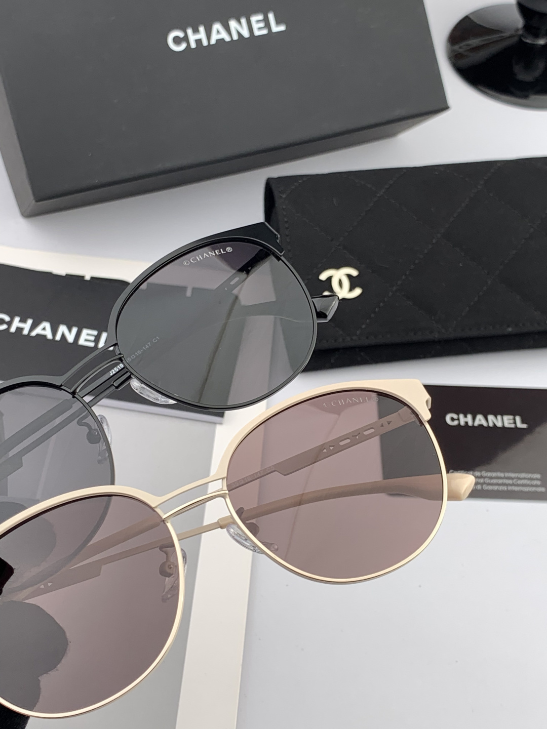 🔺 【香奈儿】开春新款 潮流爆款 时尚圆框太阳镜 高品质 佩戴舒适 网红潮款墨镜 女士高清太阳镜🕶️ 🎉