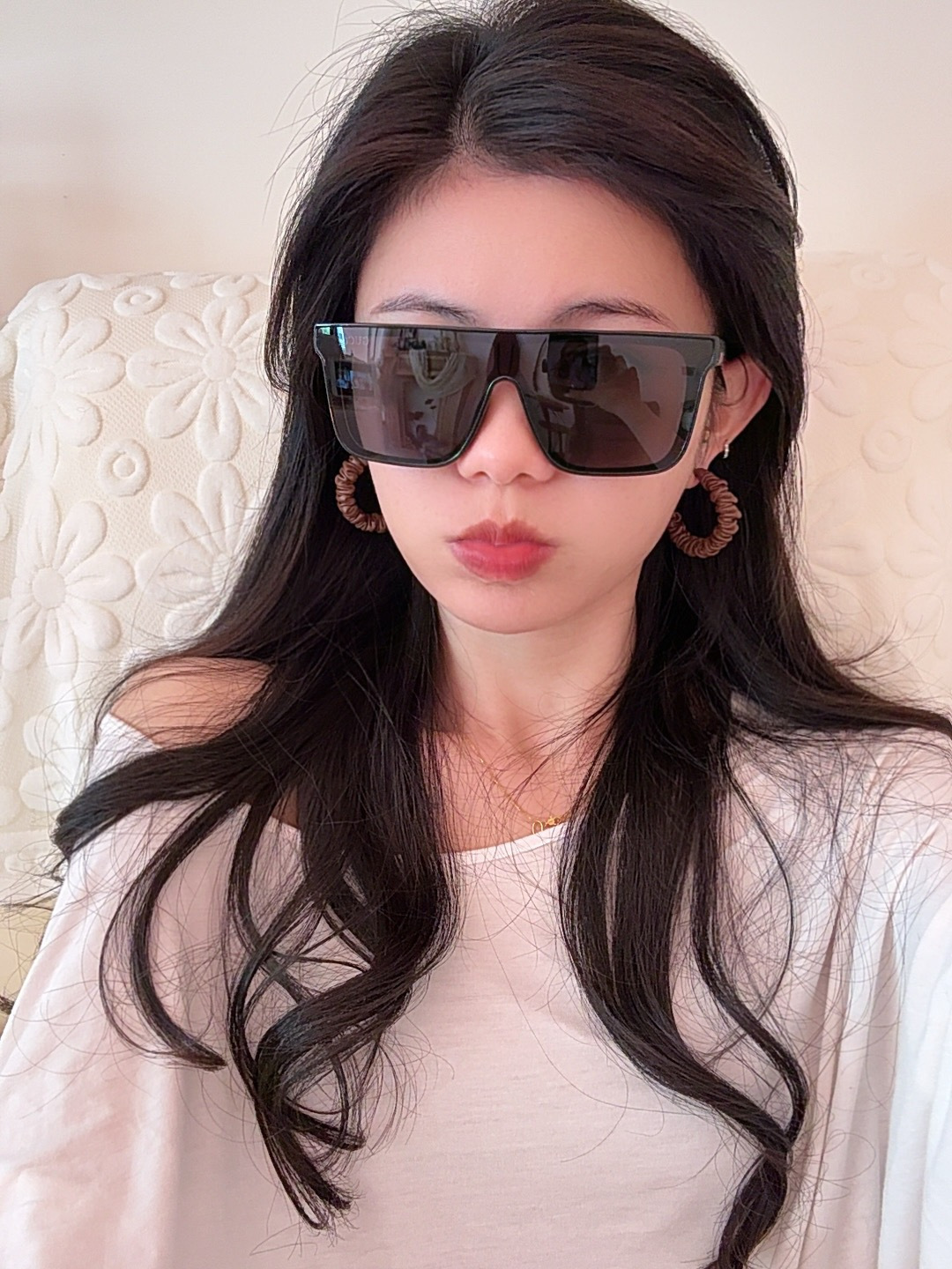 Gucci 。 高品质男女款墨镜 👍 。 开车钓鱼都可 。百搭显瘦墨镜韩版男士飞行员大框司机开车防紫外线