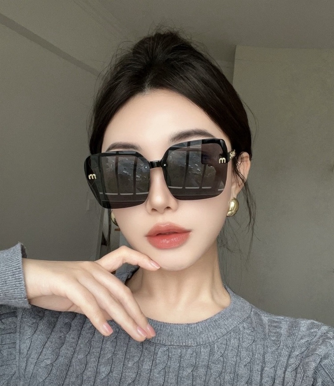 MIUMIU/缪缪🖇🖇开春新款🌟闪耀新款璀璨登台 ❤❤太阳镜潮品 精致个性设计简约时尚 专柜品质值得拥有