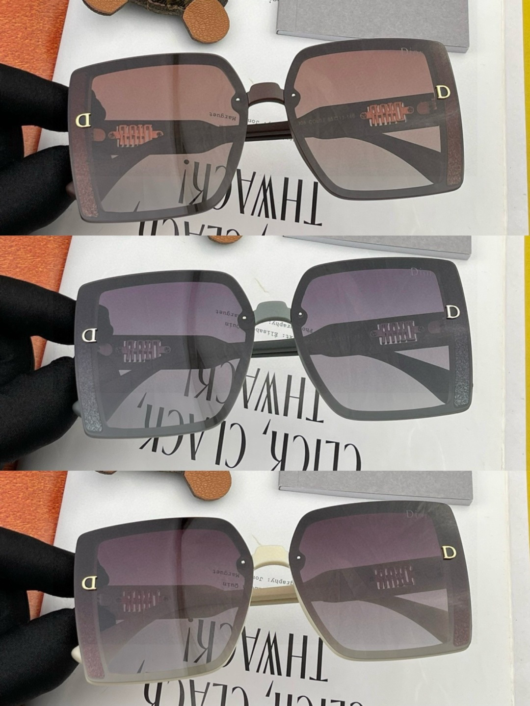 🔺 【DIOR-迪奥】开春新款 潮流爆款 时尚方框偏光太阳镜 高品质 佩戴舒适 网红潮款墨镜 型号：D5