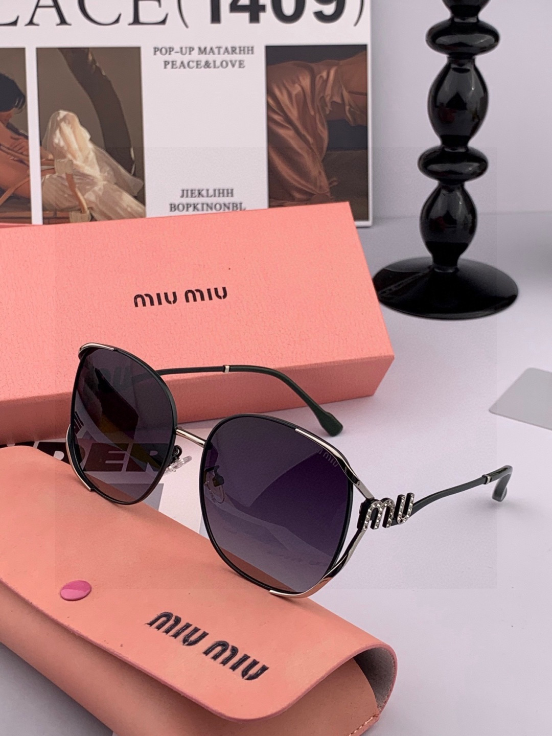 MIUMIU/缪缪🖇🖇开春新款🌟闪耀新款璀璨登台 ❤❤太阳镜潮品 精致个性设计简约时尚 专柜品质值得拥有