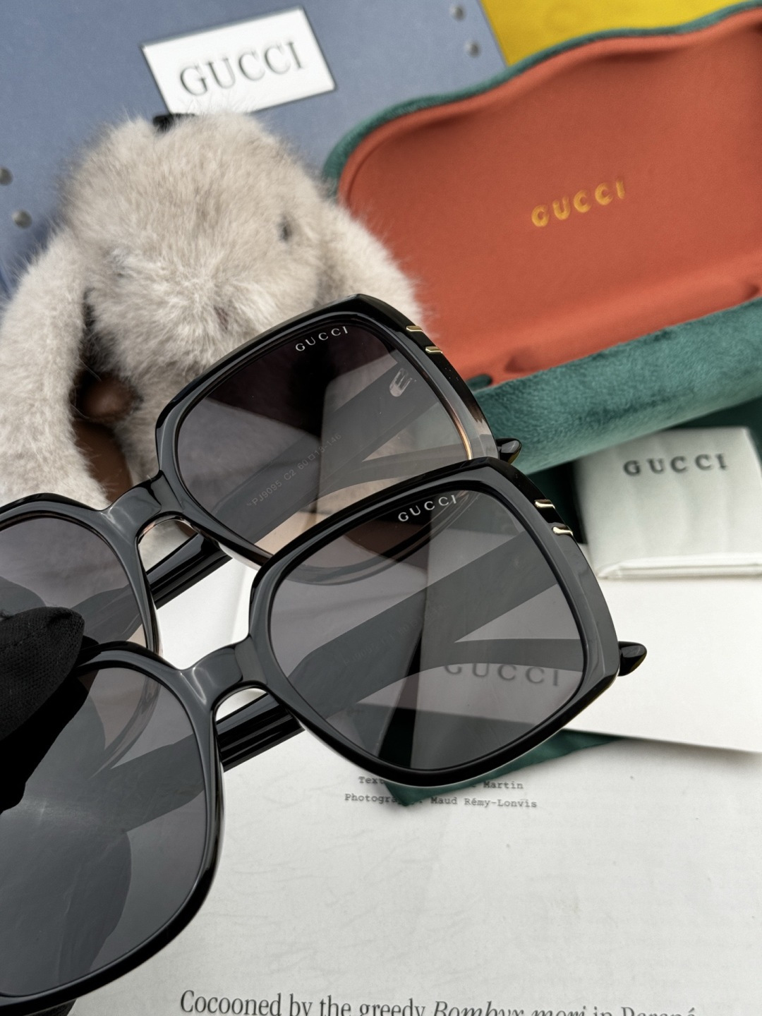 【GUCCI】新款潮流爆款 时尚方框太阳镜 佩戴舒适 网红潮款墨镜 女士高清加厚偏光太阳镜🕶️ 🎉高品质