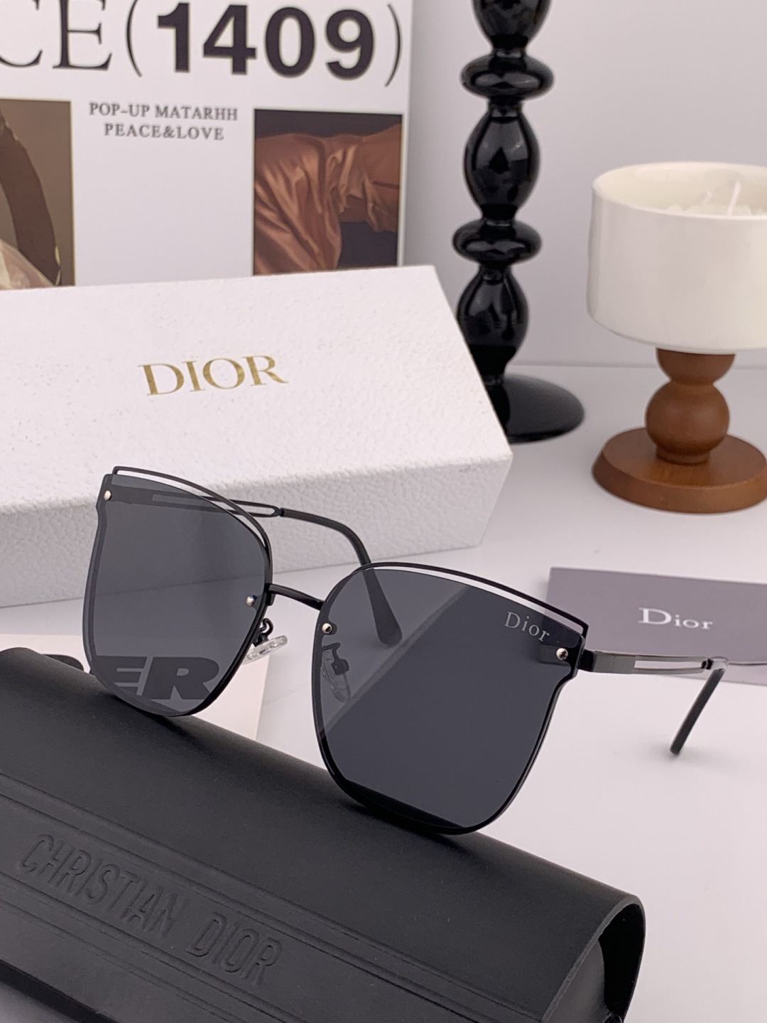 【TR偏光系列】DIOR 经典的方框设计，不挑脸型，无论搭配大衣还是连衣裙都非常显气质尼龙偏光镜片预防紫