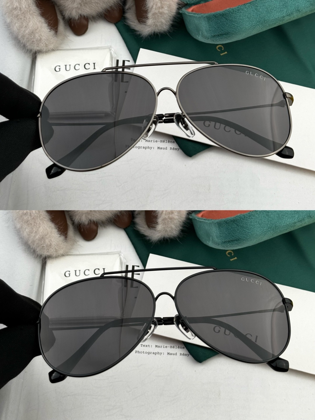 Gucci 。 高品质男女款墨镜 👍 进口宝丽来偏光镜片 。蛤蟆镜 开车钓鱼都可 。百搭显瘦墨镜韩版男士