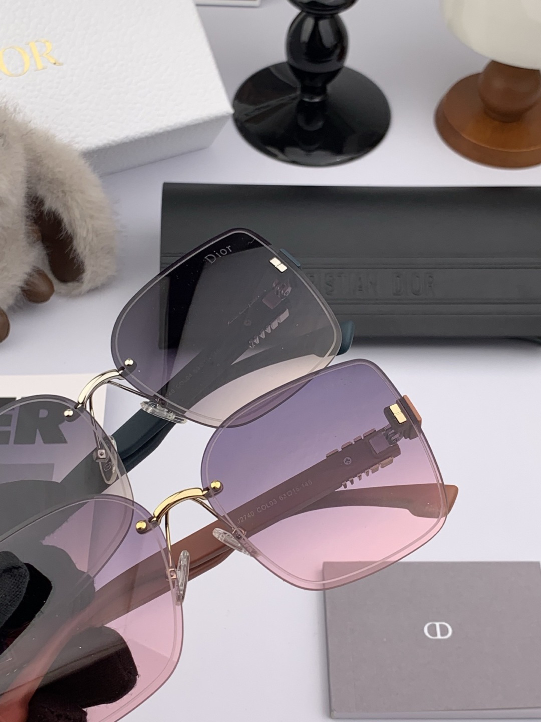 🔺 【DIOR-迪奥】开春新款 潮流爆款 时尚方框太阳镜 高品质 佩戴舒适 网红潮款墨镜 女士高清太阳镜