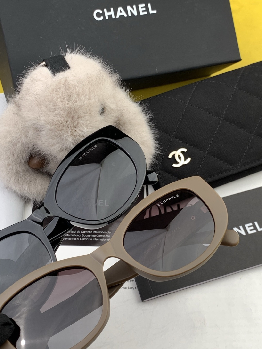 【CHANEL】香奈儿 新款潮流爆款 时尚圆框太阳镜 佩戴舒适 网红潮款墨镜 女士高清加厚偏光太阳镜🕶️