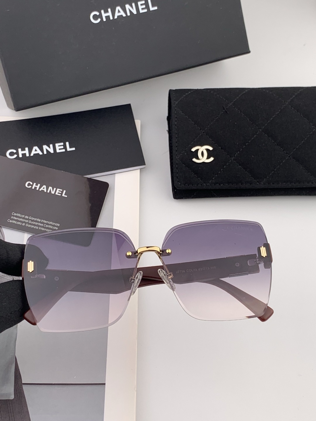 【TR偏光系列】Chanel大框太阳镜墨镜 经典的方框设计，不挑脸型，无论搭配大衣还是连衣裙都非常显气质