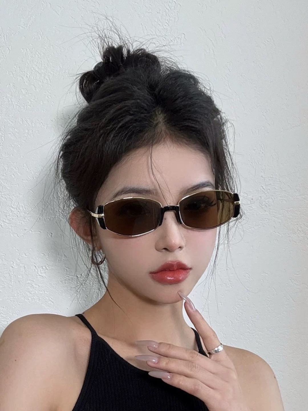 🔺 Gucci 🔻官方新款 众多明星同款[色]‼️‼️新款大框偏光墨镜 🌈🌈宝丽来超清加厚太阳镜🔝🔝型号