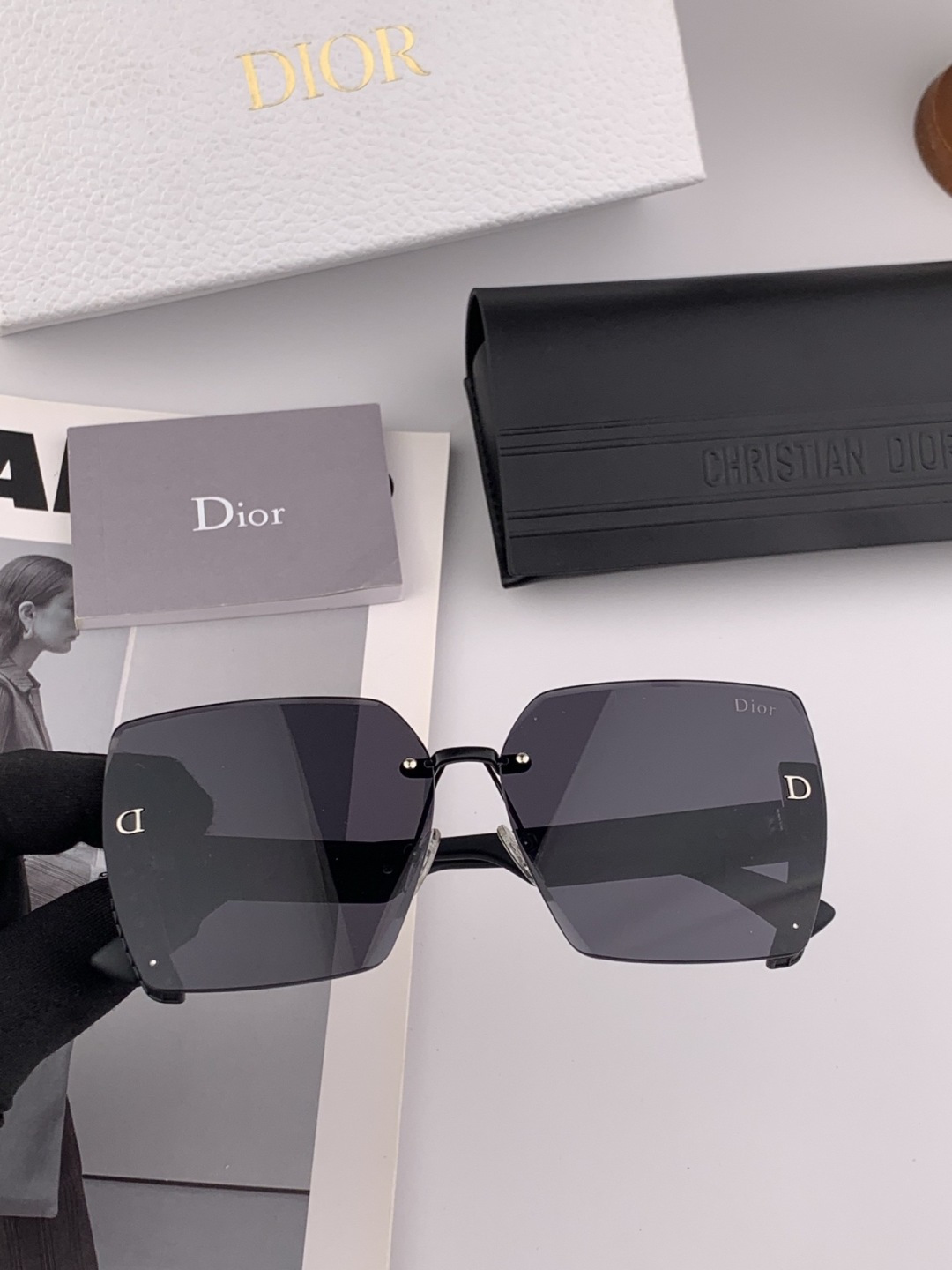 🔺 【DIOR-迪奥】开春新款 潮流爆款 时尚方框太阳镜 高品质 佩戴舒适 网红潮款墨镜 女士高清太阳镜