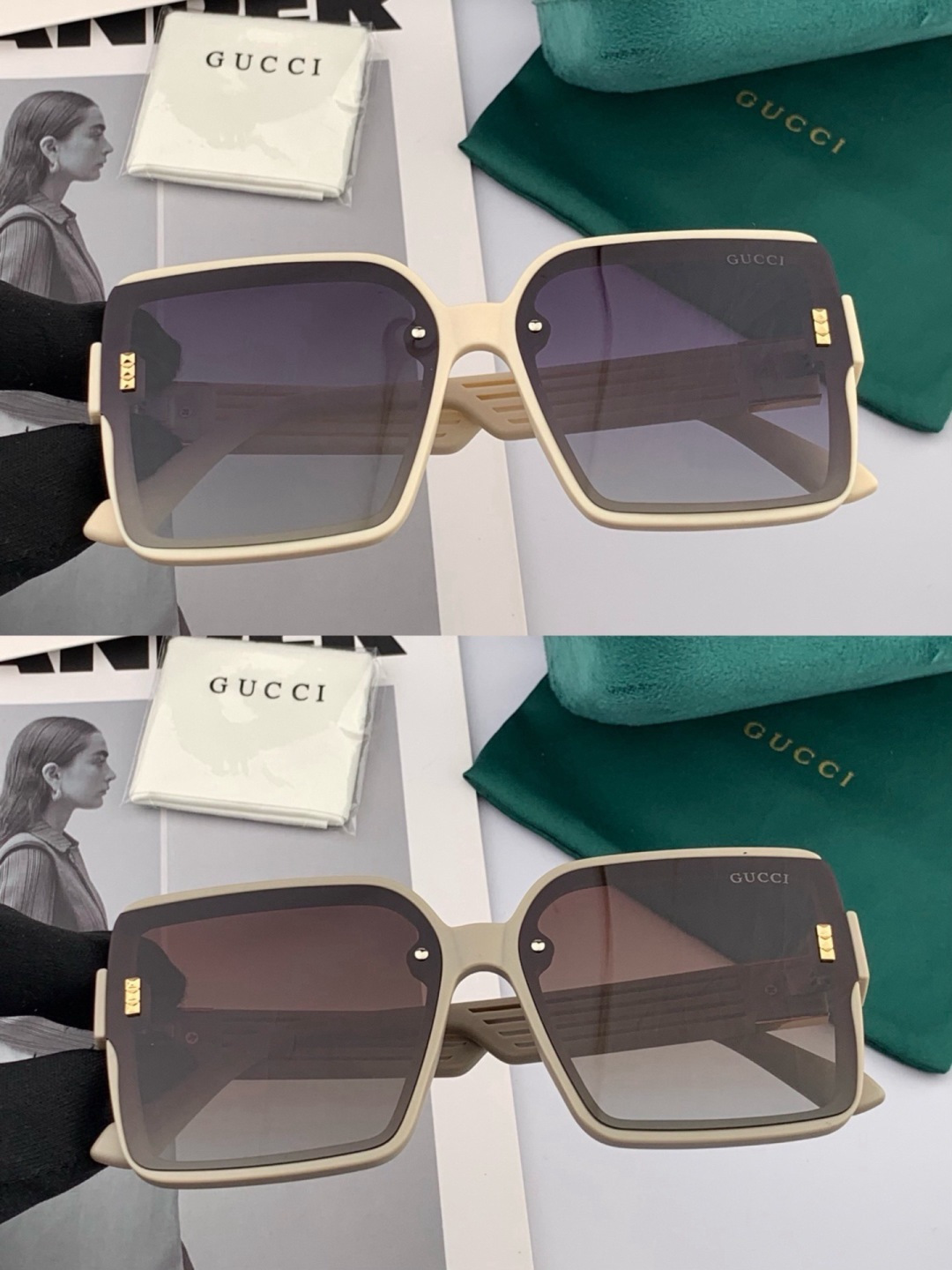 新款！新款出货！女士高清加厚偏光太阳镜🕶️ 🎉💍新款GUCCI偏光太阳镜[得意]开车驾驶镜时尚墨镜💐💐🌸