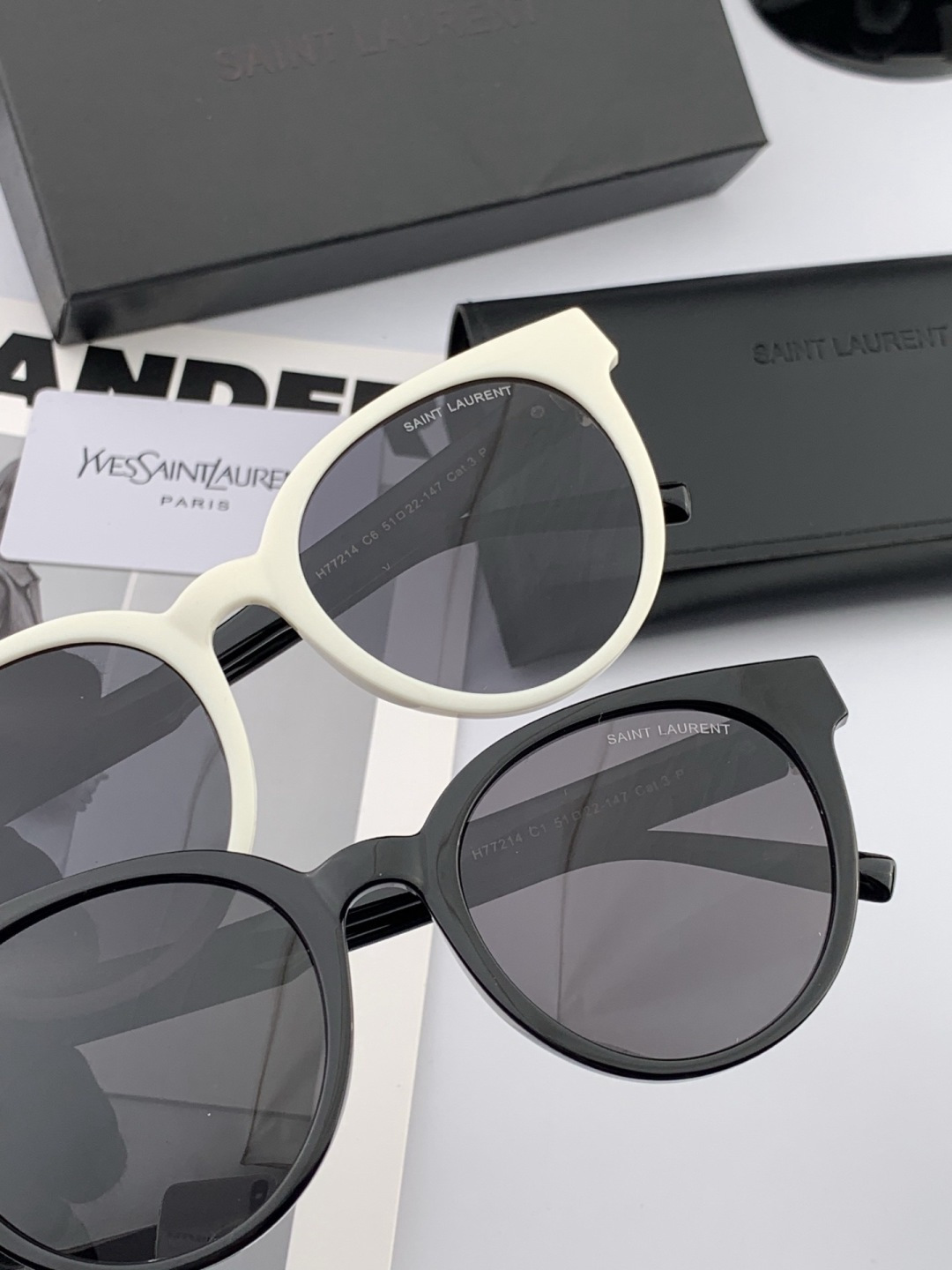 👑 【新款】🕶🔝🔝🔝🎁🎁🎁时尚百搭 超显脸小 佩戴舒适品牌:Ysl 圣罗兰 💎 材质: 加厚偏光镜片型号