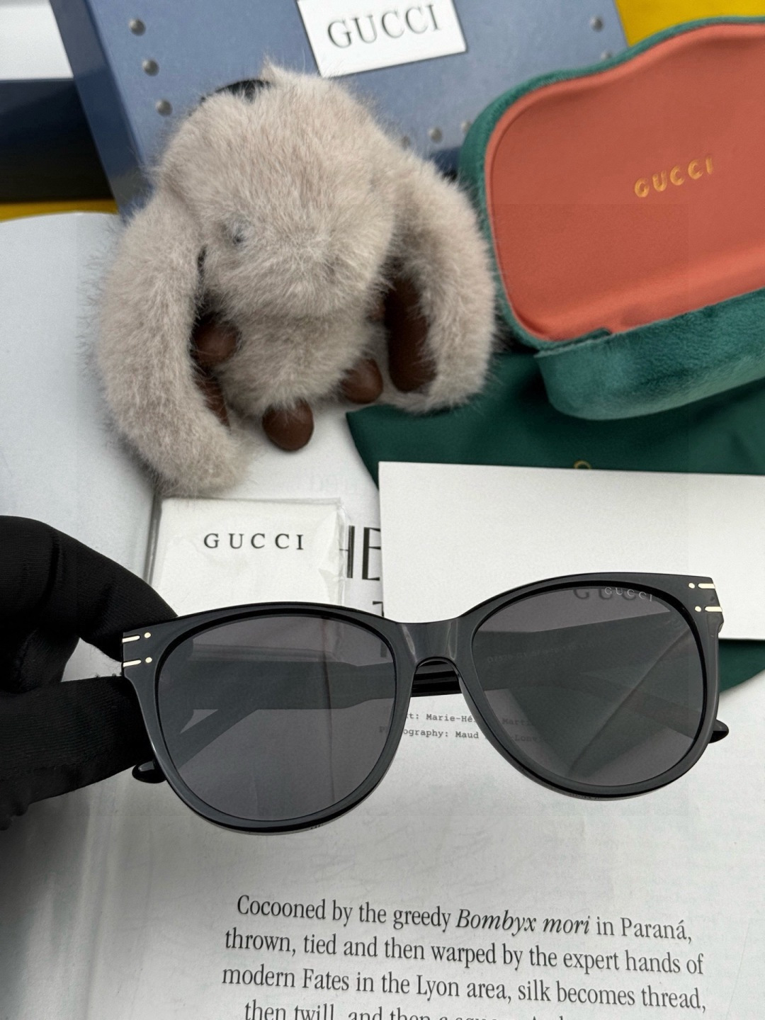 🔺 【GUCCI-偏光太阳镜】开春新款 潮流爆款 时尚方框偏光太阳镜 高品质 佩戴舒适 网红潮款墨镜 女