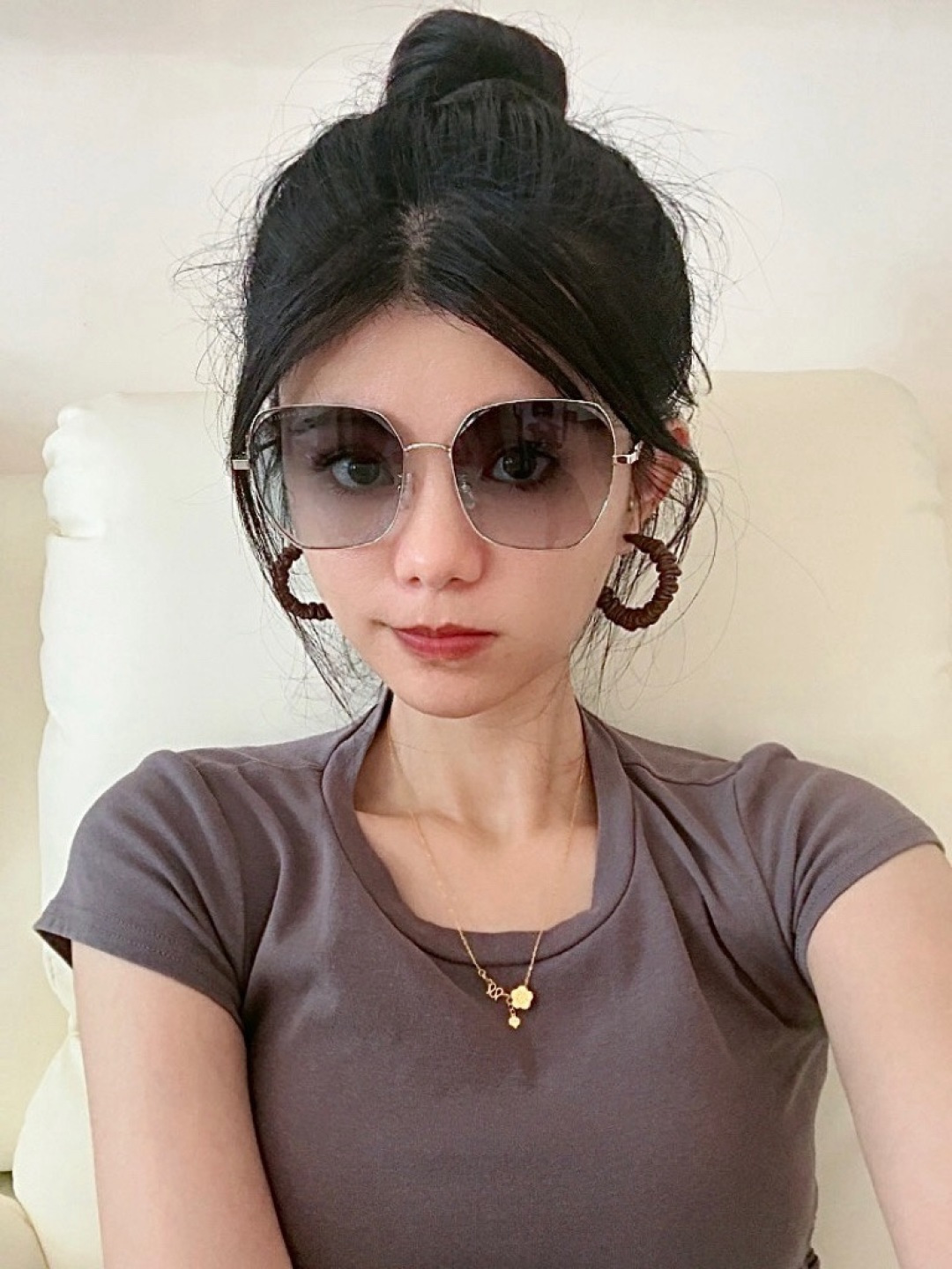 【CHANEL】香奈儿 新款尼龙偏光太眼镜，无框钻石 切边更有质感，大气女人范儿，大脸小脸都好看 ！型号