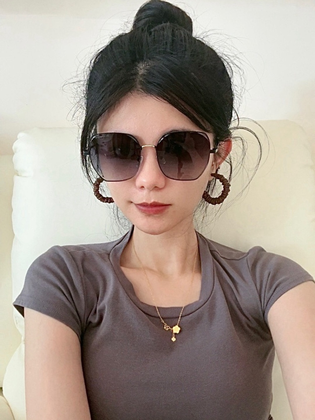 【CHANEL】香奈儿 新款尼龙偏光太眼镜，无框钻石 切边更有质感，大气女人范儿，大脸小脸都好看 ！型号