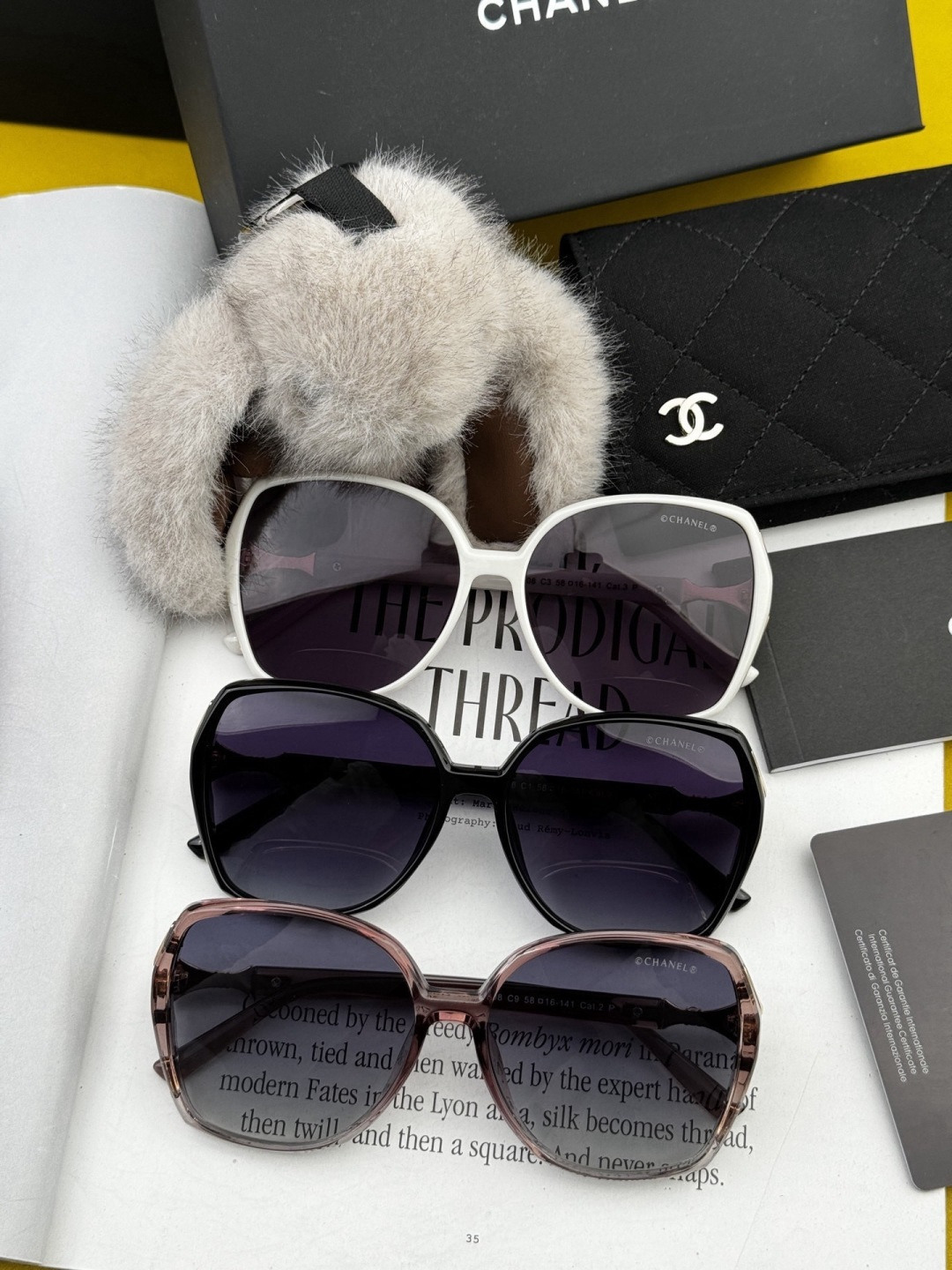 【CHANEL】香奈儿 新款潮流爆款 时尚方框太阳镜 佩戴舒适 网红潮款墨镜 女士高清加厚偏光太阳镜🕶️