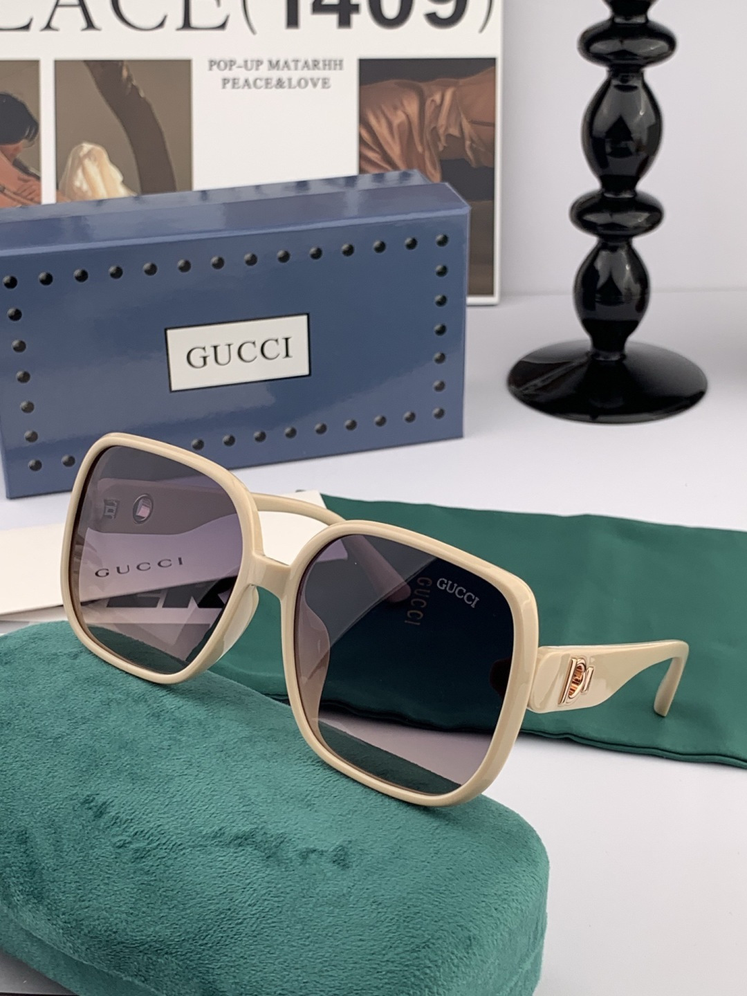 🔺GUCCI🔻古驰 GG圆框太阳镜 完美品质 🎓独特设计 适合各种脸型 亮相时装周 超时尚百搭 实物精致
