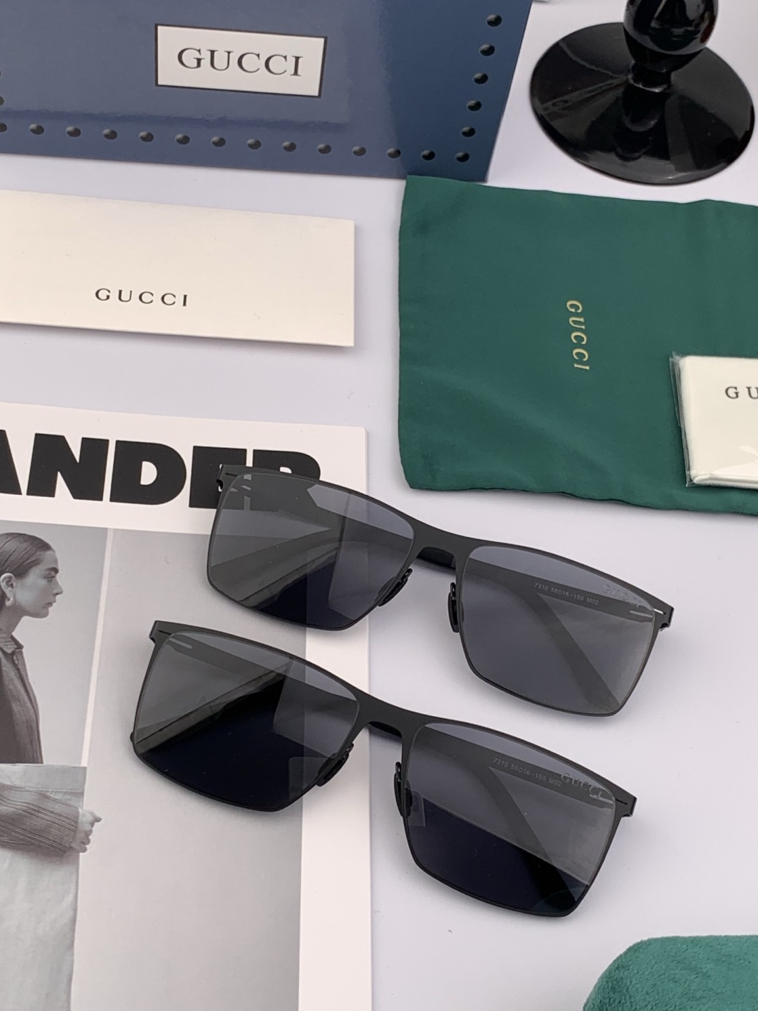 GUCC*新款男女情侣款太阳iP电镀永不褪色 卖点：超轻超有弹性整幅眼镜无螺丝重要的是压不坏、镜片：高清