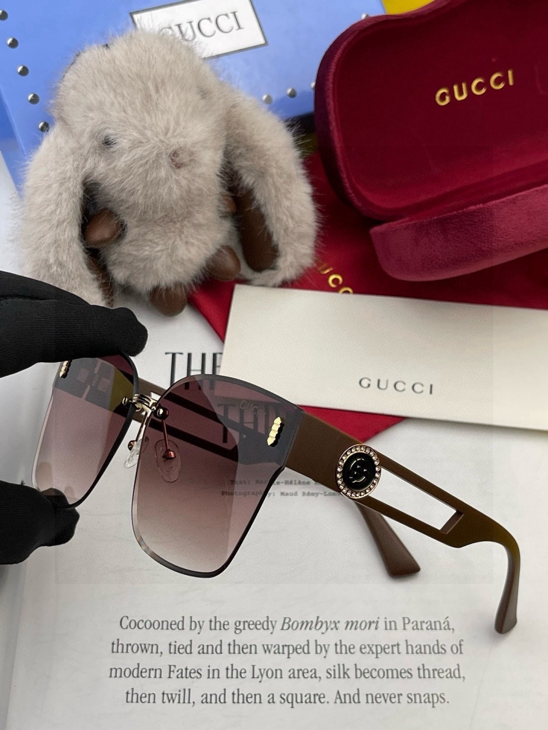 🔺 【GUCCI】开春新款 潮流爆款 时尚方框太阳镜 高品质 佩戴舒适 网红潮款墨镜 型号：G3101