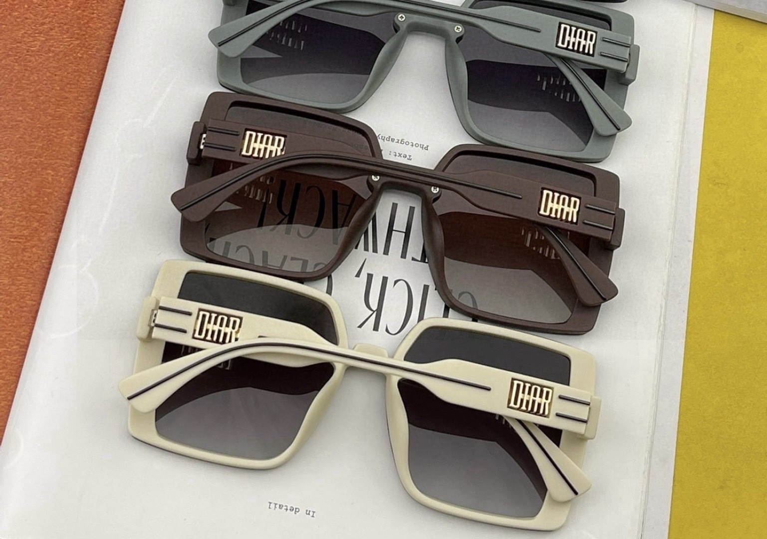 🔺 【DIOR-迪奥】开春新款 潮流爆款 时尚方框偏光太阳镜 高品质 佩戴舒适 网红潮款墨镜 型号：D5