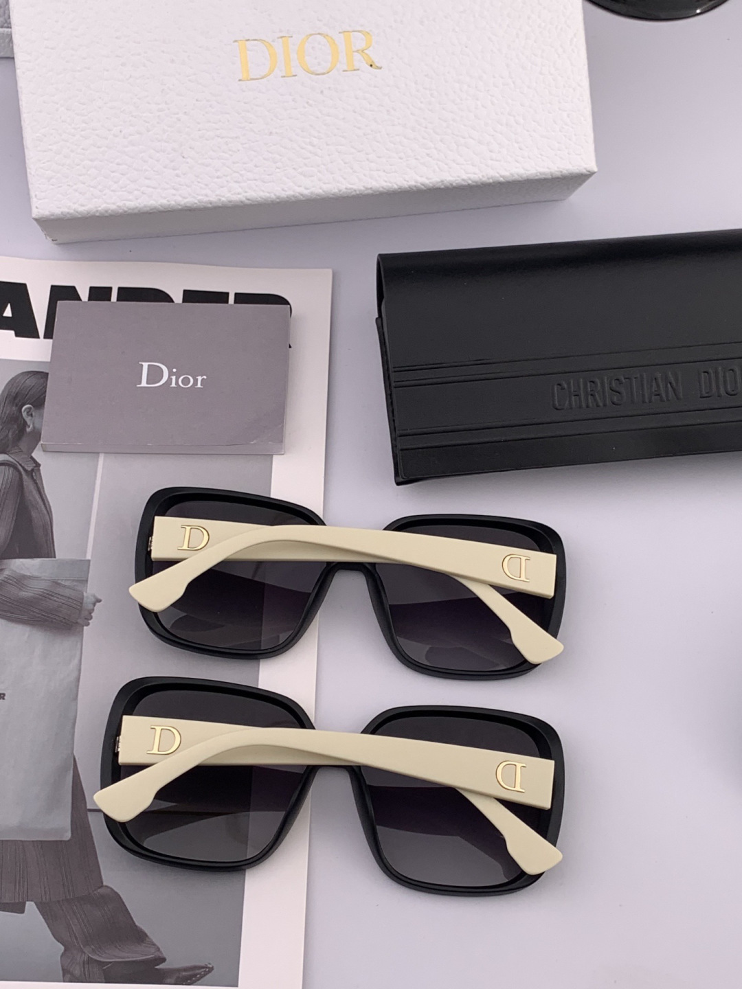 🔺 【DIOR-迪奥】开春新款 潮流爆款 时尚方框偏光太阳镜 高品质 佩戴舒适 网红潮款墨镜 型号：D7