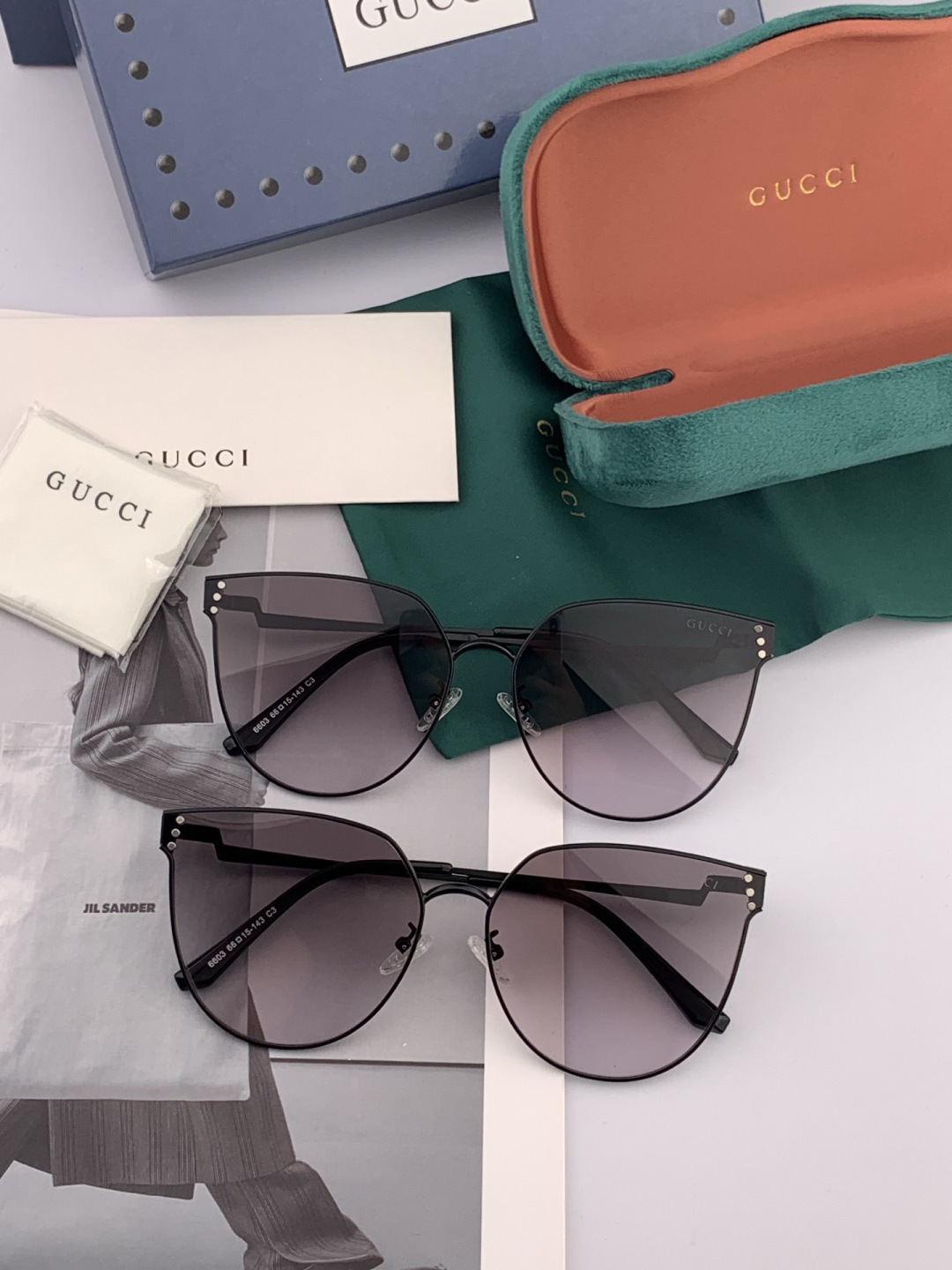 🔺 【GUCCI】开春新款 潮流爆款 时尚太阳镜 高品质 佩戴舒适 网红潮款墨镜 型号：G3660