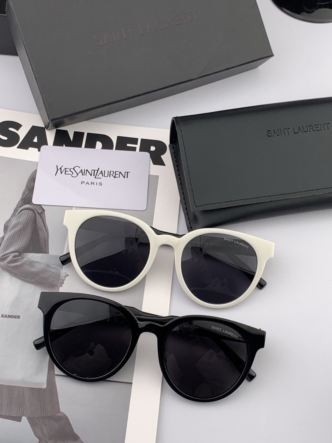 👑 【新款】🕶🔝🔝🔝🎁🎁🎁时尚百搭 超显脸小 佩戴舒适品牌:Ysl 圣罗兰 💎 材质: 加厚偏光镜片型号