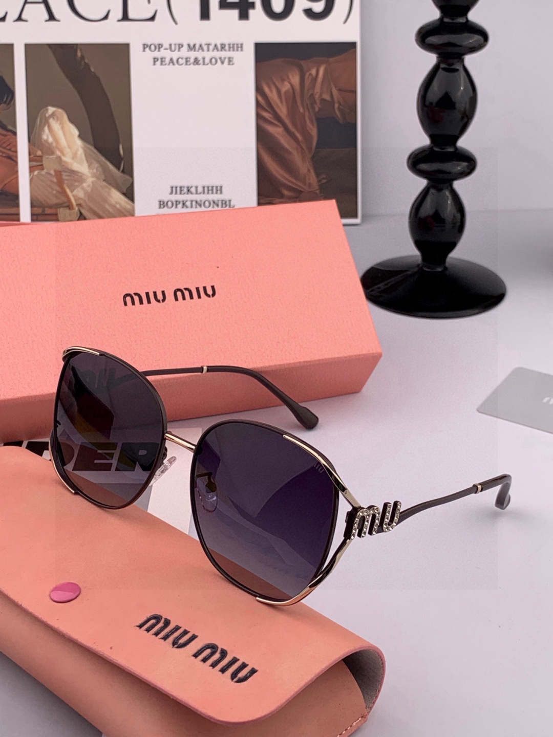 MIUMIU/缪缪🖇🖇开春新款🌟闪耀新款璀璨登台 ❤❤太阳镜潮品 精致个性设计简约时尚 专柜品质值得拥有