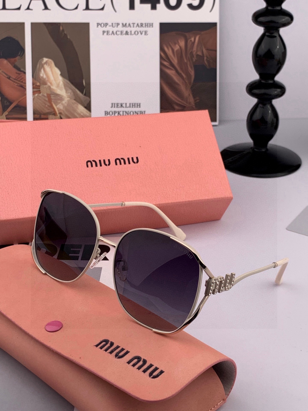 MIUMIU/缪缪🖇🖇开春新款🌟闪耀新款璀璨登台 ❤❤太阳镜潮品 精致个性设计简约时尚 专柜品质值得拥有