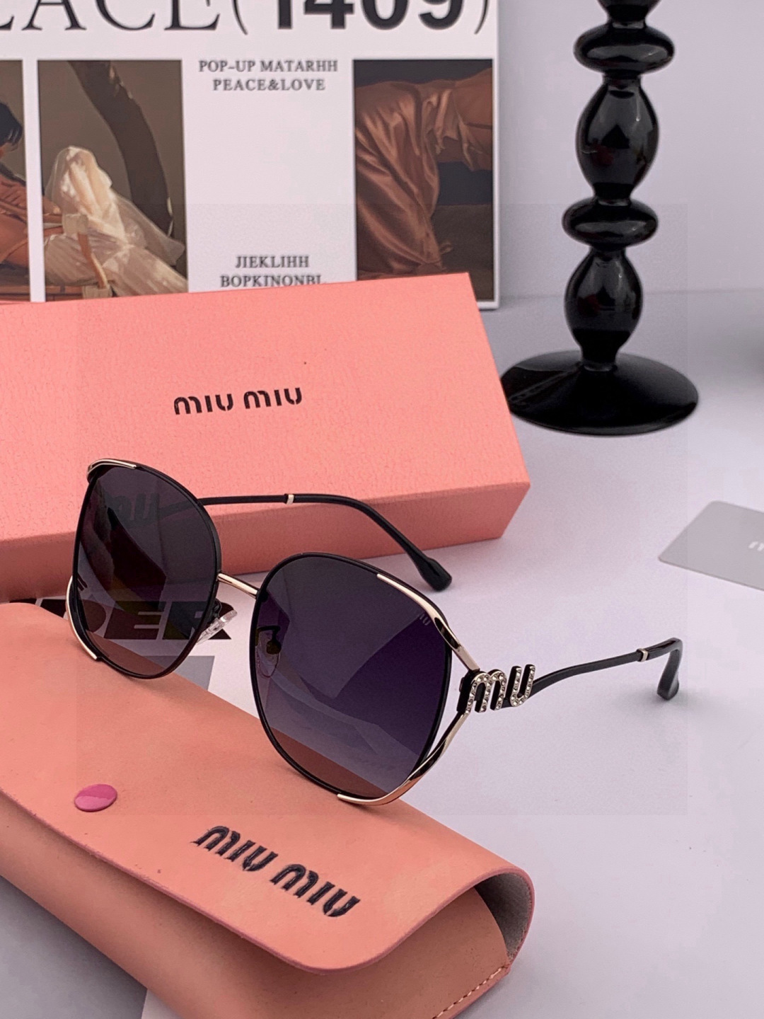 MIUMIU/缪缪🖇🖇开春新款🌟闪耀新款璀璨登台 ❤❤太阳镜潮品 精致个性设计简约时尚 专柜品质值得拥有