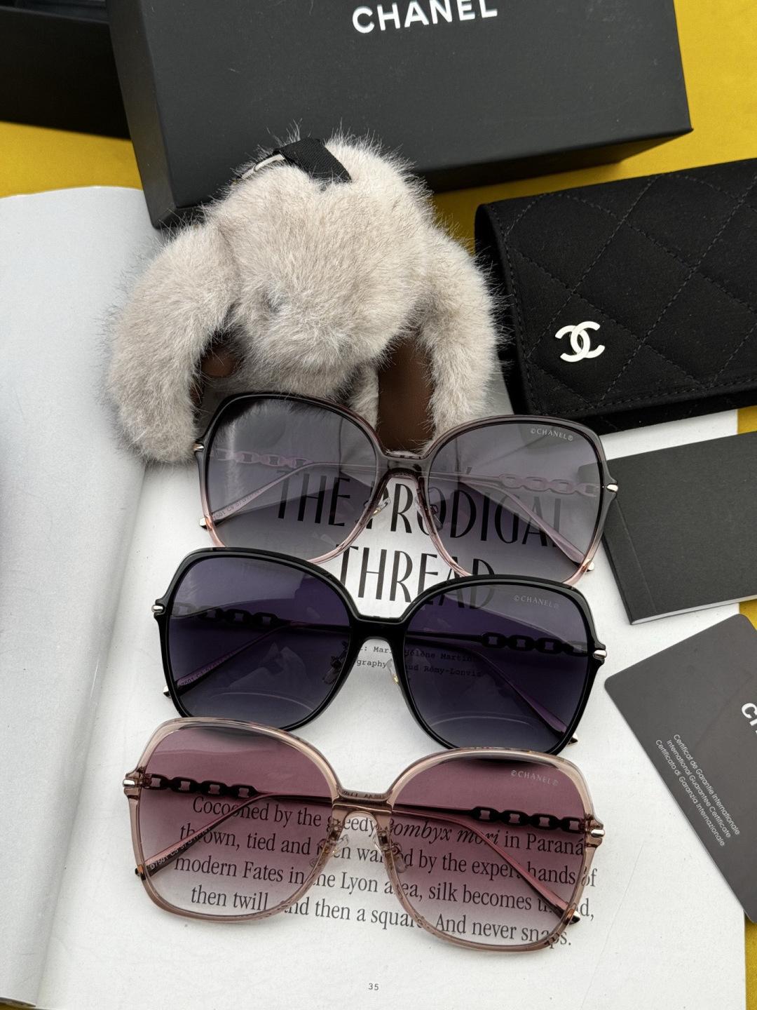 【CHANEL】香奈儿 新款潮流爆款 时尚方框太阳镜 佩戴舒适 网红潮款墨镜 女士高清加厚偏光太阳镜🕶️