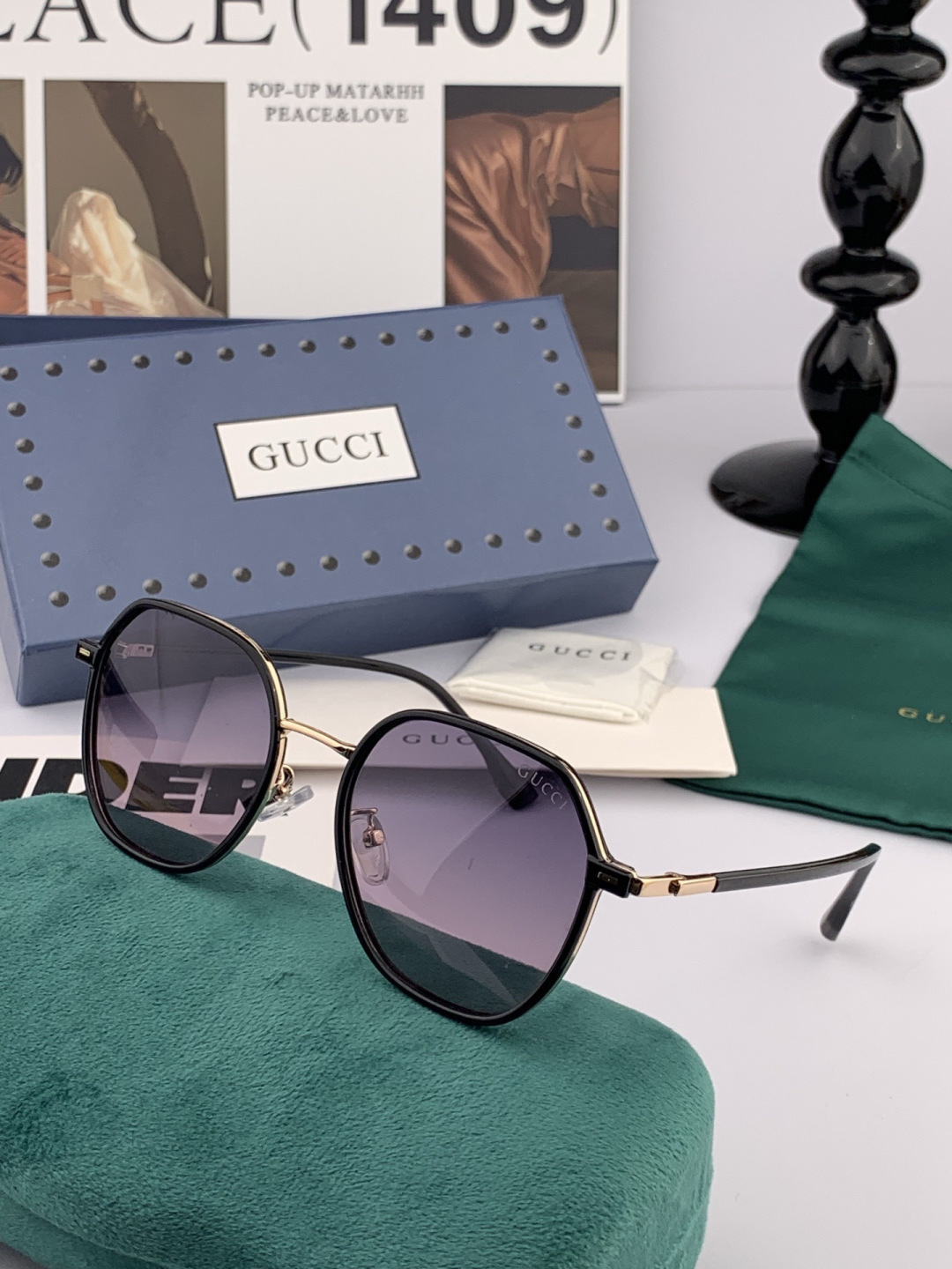 【偏光系列太阳镜】🎈原版出货香奈儿网红超爆款💙经典奢华全球风[强][酷][亲亲] 时尚圆框太阳镜[得意]