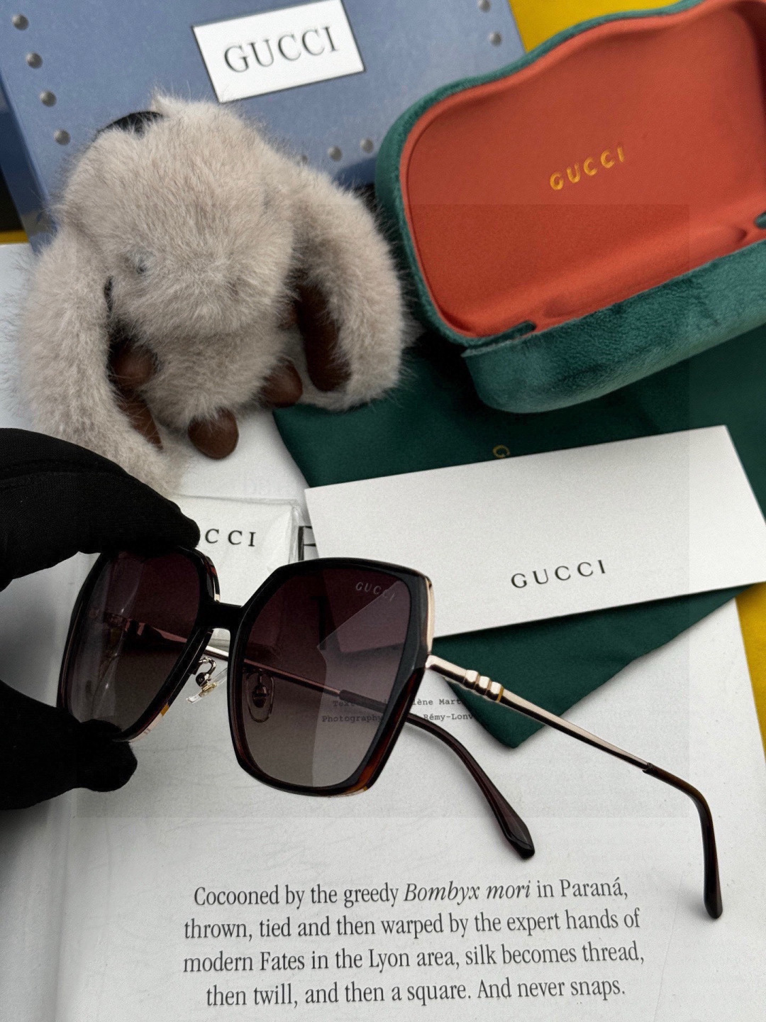 🔺 【GUCCI-偏光太阳镜】开春新款 潮流爆款 时尚圆框偏光太阳镜 高品质 佩戴舒适 网红潮款墨镜 女